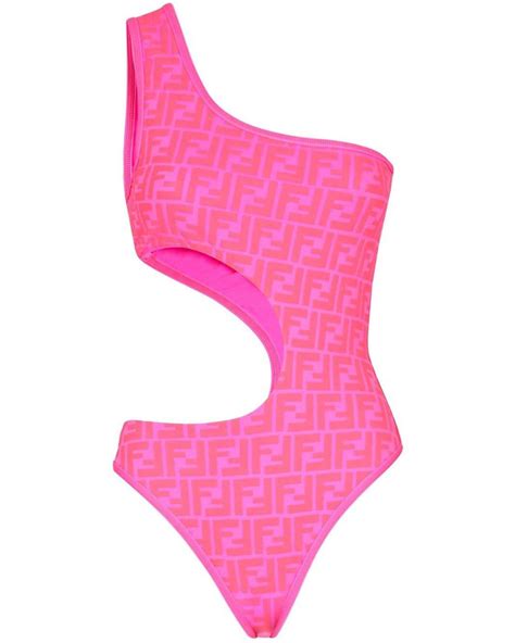 pink fendi cut out swimsuit|Swimwear .